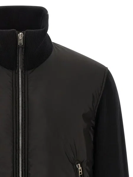 Μάλλινος μπουφάν bomber Tom Ford μαύρο
