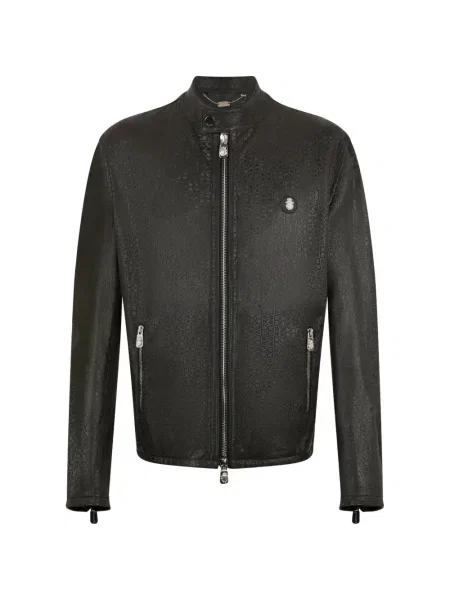 Geanta de piele Billionaire biker negru
