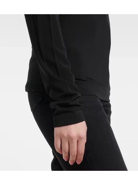 Top Toteme od jersey s draperijom siva