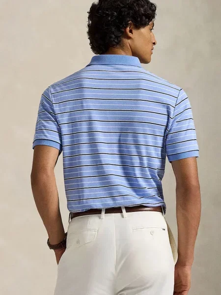 Polo Ralph Lauren polo wzorzysty niebieski