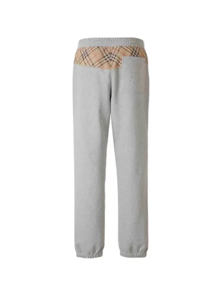Pantaloni Burberry în carouri gri