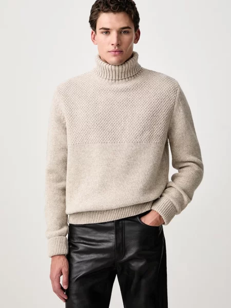 Barbour Northcliffe Submariner ζιβάγκο μάλλινο ανδρικό μπεζ
