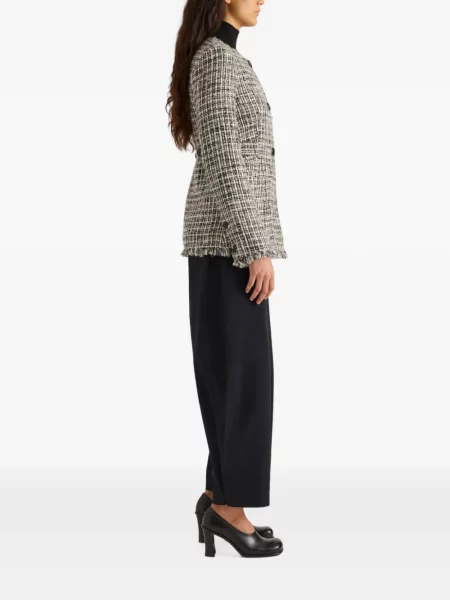 Geacă Proenza Schouler White Label din tweed alb