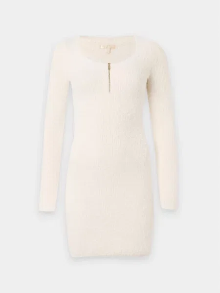 GUESS Rochie tricotat JAYCEE lână alb
