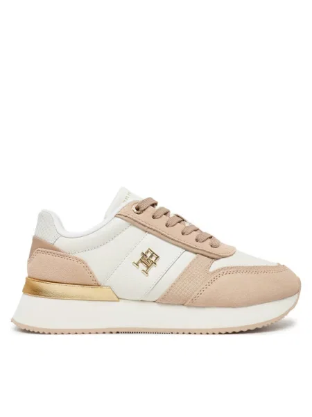 Tommy Hilfiger Tenisice Th Fashion Runner Bež bijela
