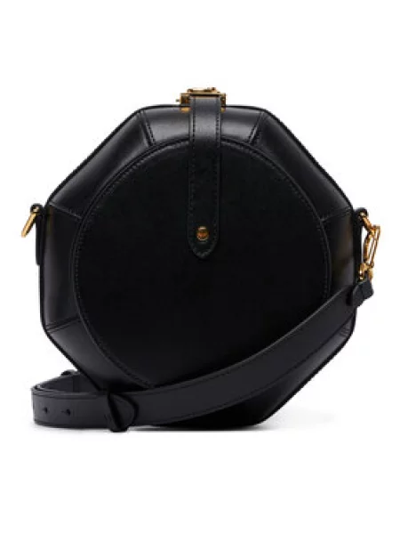 Coccinelle crossbody torbica usnjena črna