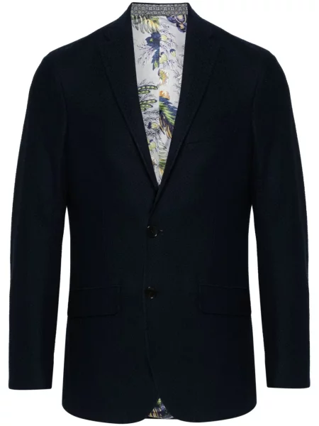 Sacou Etro din jacard albastru