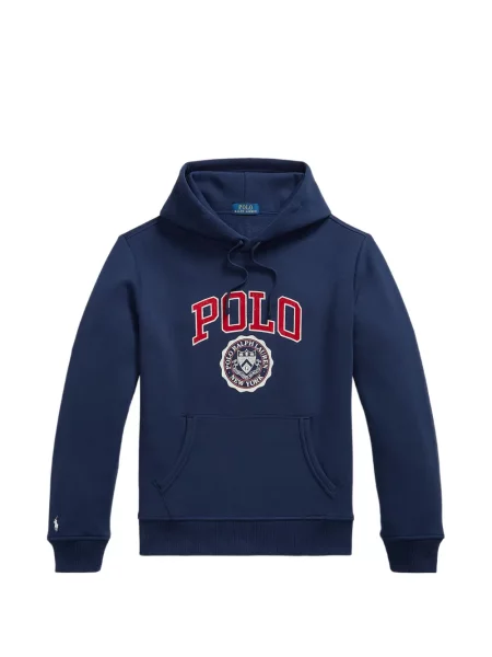 Pledas flanelinis kepurė su snapeliu Polo Ralph Lauren su petnešėlėmis aplink kaklą violetinė