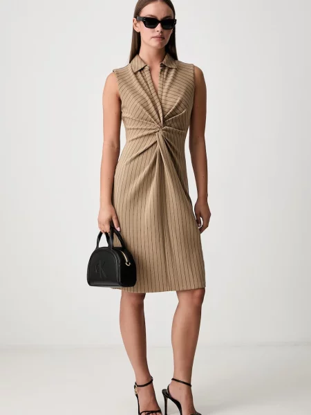 DKNY rochie bej