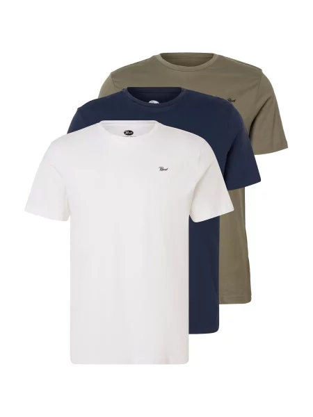 Petrol Industries Tricou Sidney bleumarin / verde alb