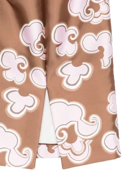 Fustă Dorothee Schumacher cu model floral cu imagine maro