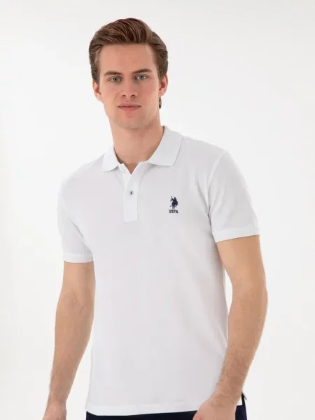 Поло U.s. Polo белое
