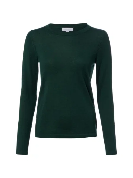 Brookshire Sweter z dzianiny merino Kobiety Wełna S zielony
