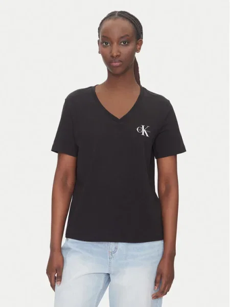 Póló Calvin Klein Jeans Logo Vn 2 Pack Tee Black XS fekete