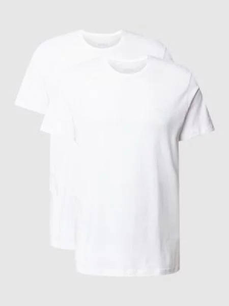T-shirt z okrągłym dekoltem w zestawie 2 szt. model „ComfortS” Boss biała