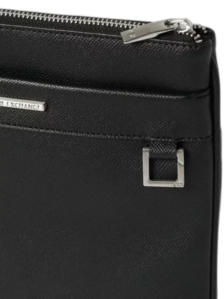 Geantă Armani Exchange cu autograf negru