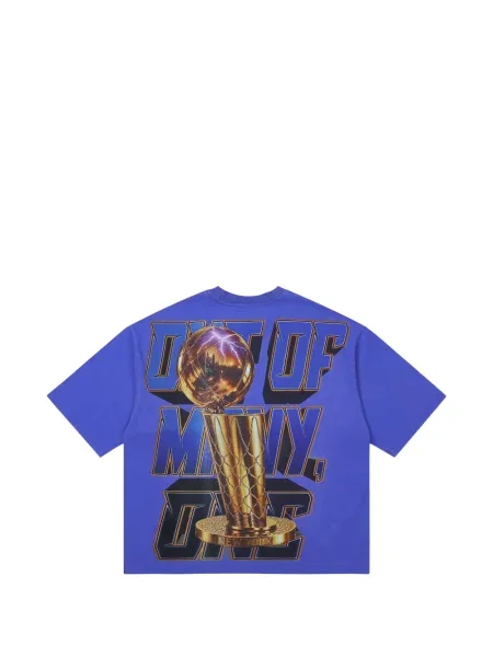 Tricou Godspeed cu imagine albastru