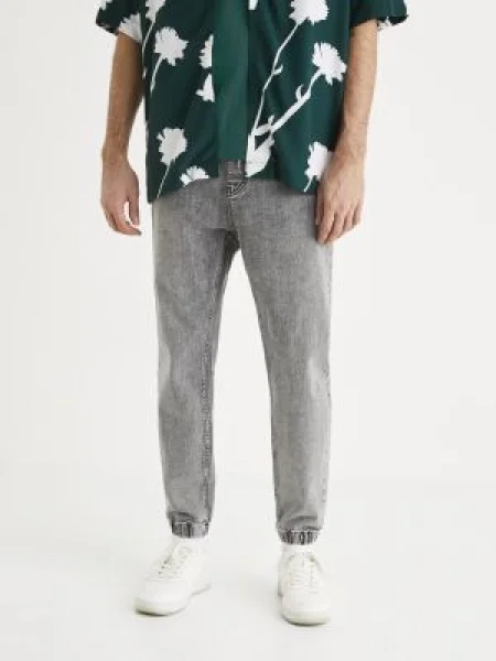 Еластична талия дънки Celio сиво