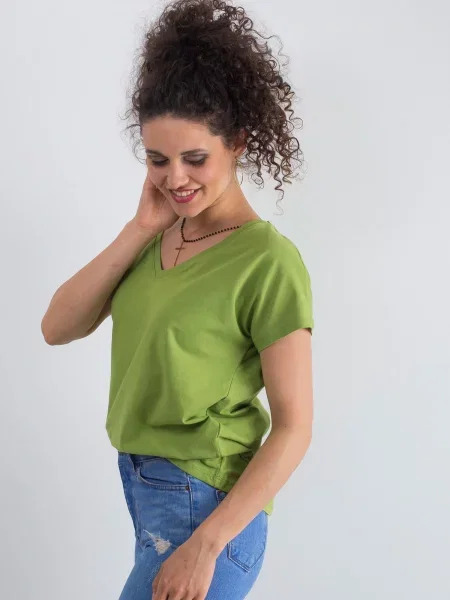 Tricou Fashionhunters verde