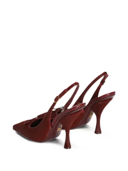 Pantofi cu toc Dolce & Gabbana slingback roșu