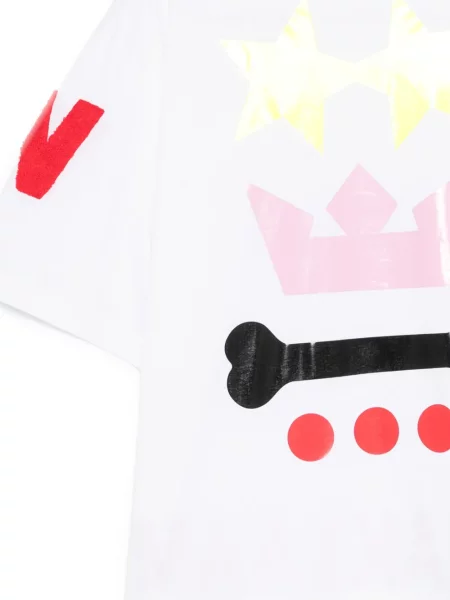 Tricou Walter Van Beirendonck cu imagine alb