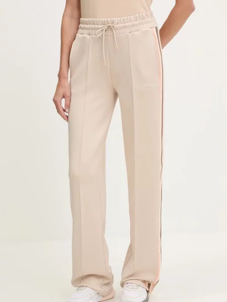 Guess spodnie dresowe YARROW beżowe