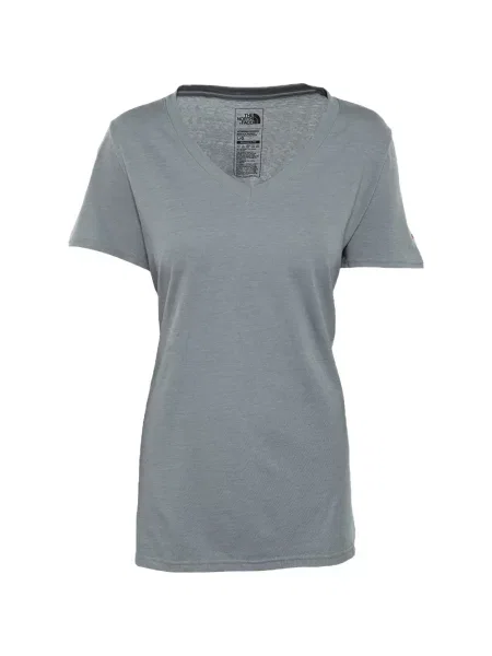 Tricou The North Face cu decolteu în V gri