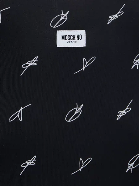 Платье Moschino с принтом черное