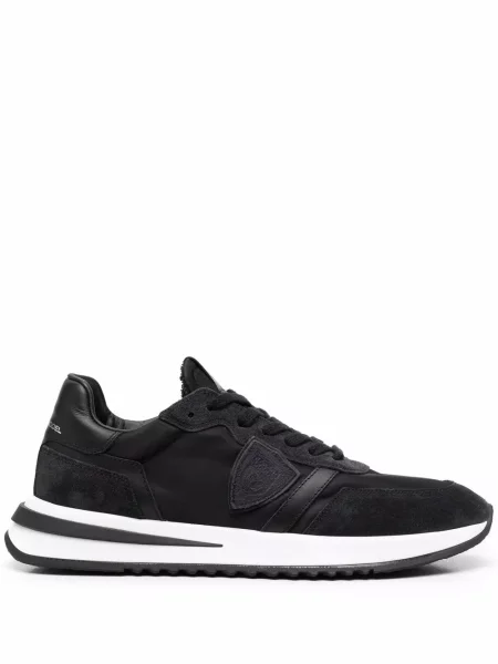 Sneakerși Philippe Model Paris cu șireturi din dantelă negru