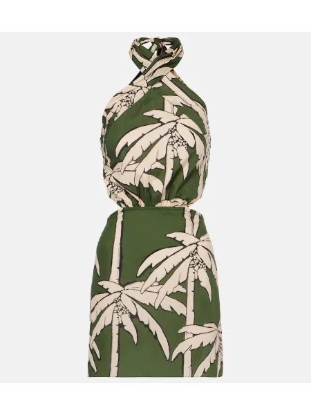 Obleka Johanna Ortiz z vzorcem srca zelena