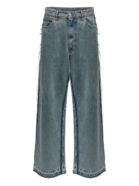 Blugi drepți Mm6 Maison Margiela albastru