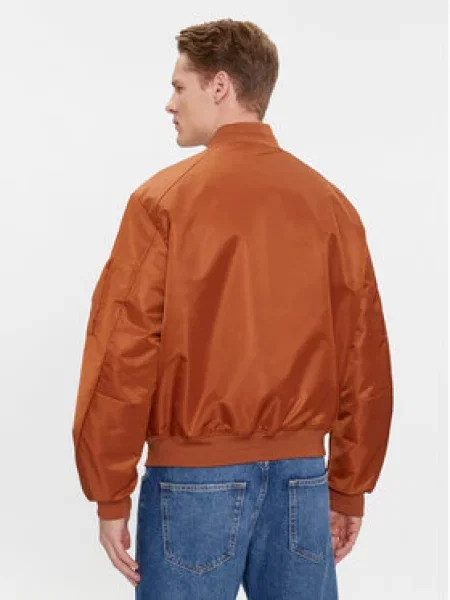 Calvin Klein Bomber striukė Sateen Hero Bomber ruda