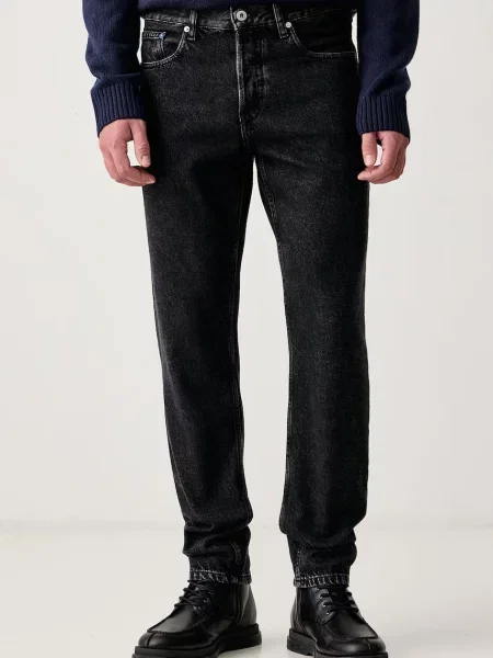 Karl Lagerfeld Jeans blugi tapered pentru bărbați negru