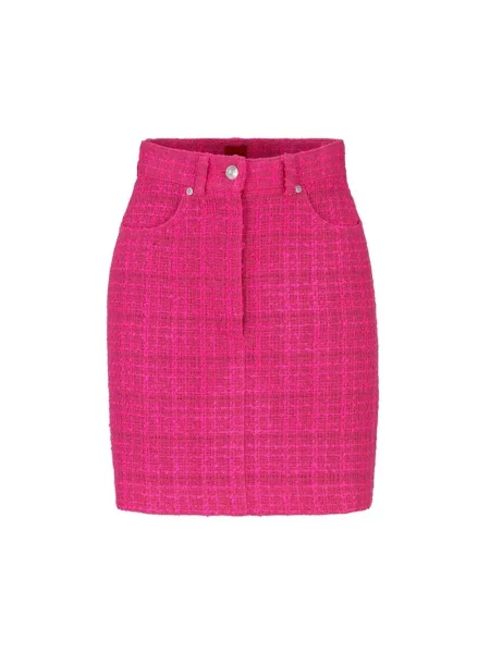 Mała mały bukiecik spódnica mini Hugo różowa