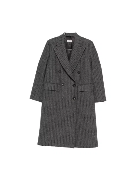 Płaszcz wełniany Alberto Biani wełniany szary