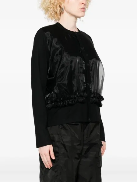 Cardigan Noir Kei Ninomiya de lână negru