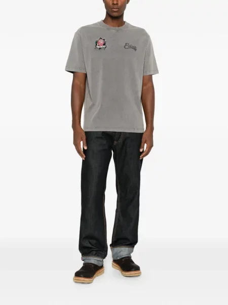 Tricou Evisu cu imagine gri