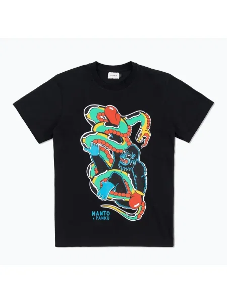 MANTO X Panku Struggle póló fekete. Méret: XS fekete