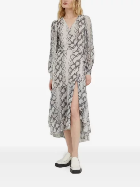 Rochie midi Bruuns Bazaar cu imagine până la genunchi de costum