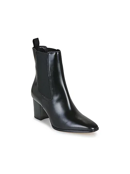 Lauren Ralph Lauren gležnjarji s polno usnjeni Rlyn Bte Hl črna