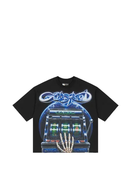 Tricou Godspeed cu imagine negru