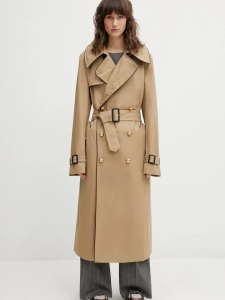 Wales Bonner palton de Gates Crombie Coat bej