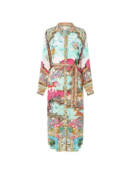 Sukienka midi Camilla garniturowa niebieska