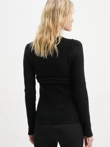 Svetr z vlněné směsi Heliot Emil černý