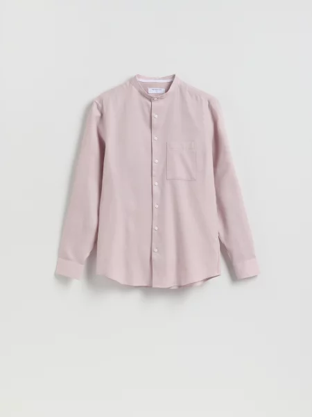 Reserved Сорочка slim fit із високим вмістом пильно-рожевий рожева