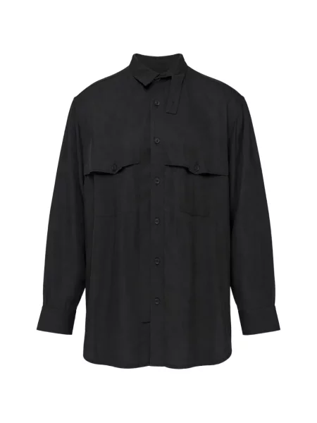 Lung cămașă Yohji Yamamoto negru