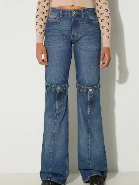 Джинси Coperni Open Knee Jeans висока посадка