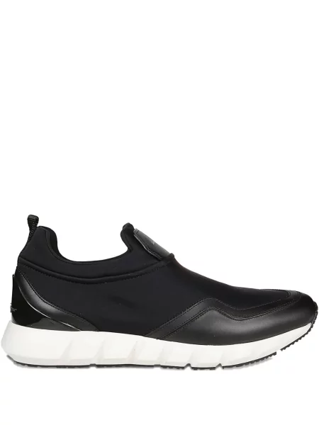 Sneakerși Ferragamo din piele slip-on negru