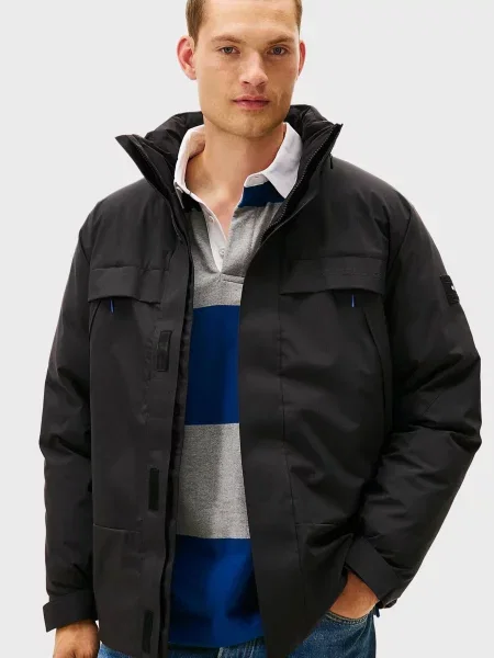 Утеплена куртка Tommy Hilfiger чорна
