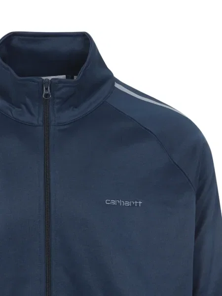 Geacă Carhartt Wip cu dungi albastru